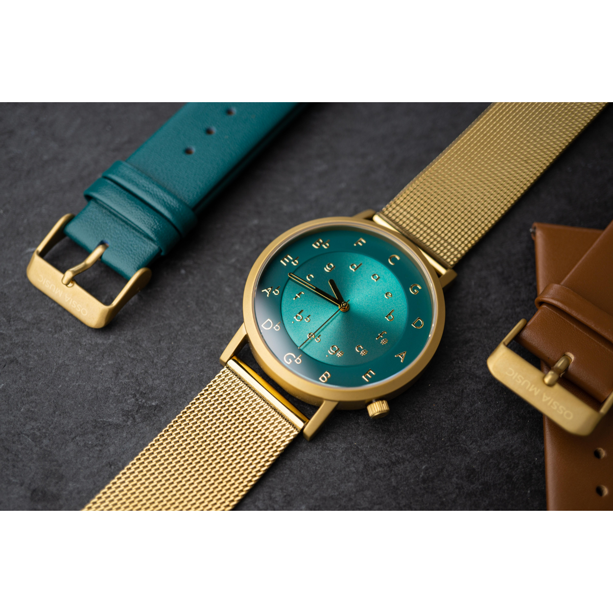 Ossia Watch - Sonata Sea Met Bruin Lederen Bandje