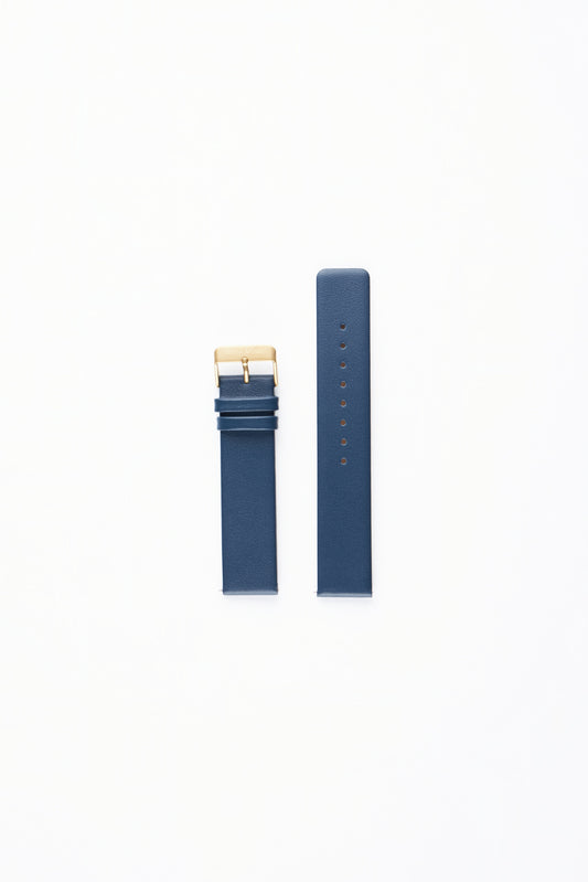 Genuine Leather Strap - Azure