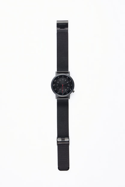 Ossia Watch - Nocturne Noir with Noir Mesh Strap