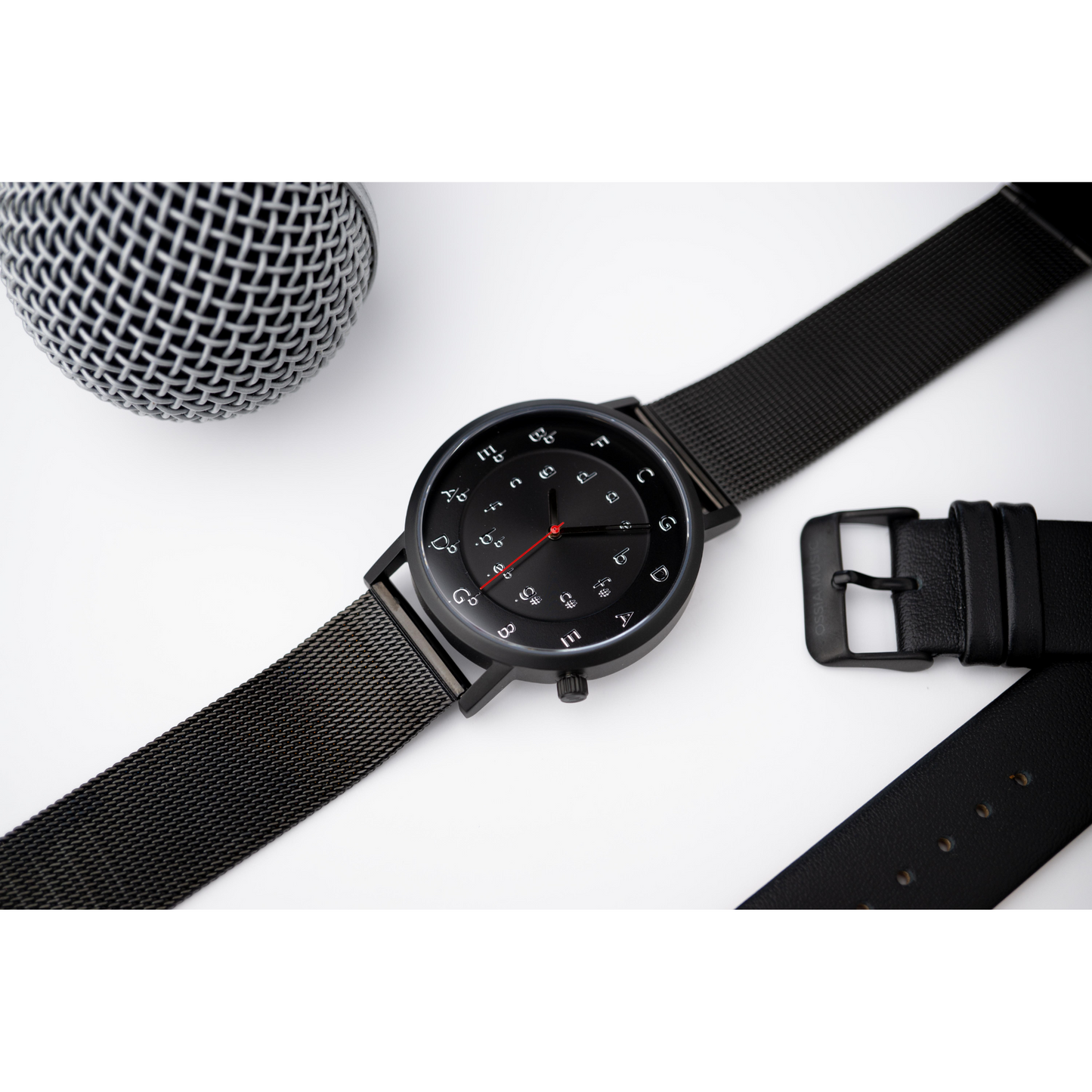 Ossia Watch - Nocturne Noir with Noir Mesh Strap